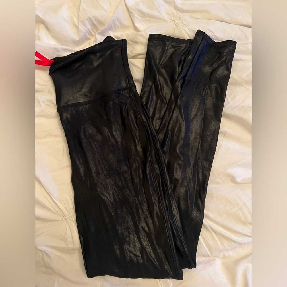 Spanz faux leather leggings